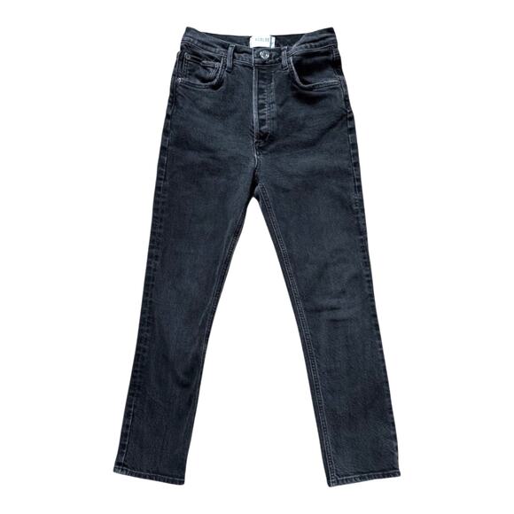 Agolde Riley Ash Gray Jeans | Size 25 - Picture 1 of 7